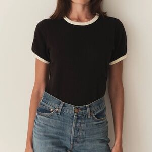 DÔEN Mandi tee black top Women’s Sz S